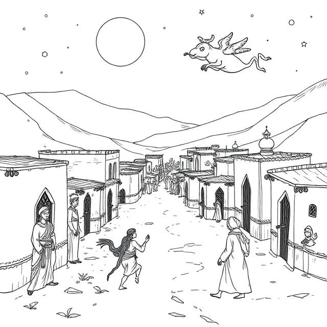 Wie ein Djinn über die Reise Muhammad’s Nachricht brachte